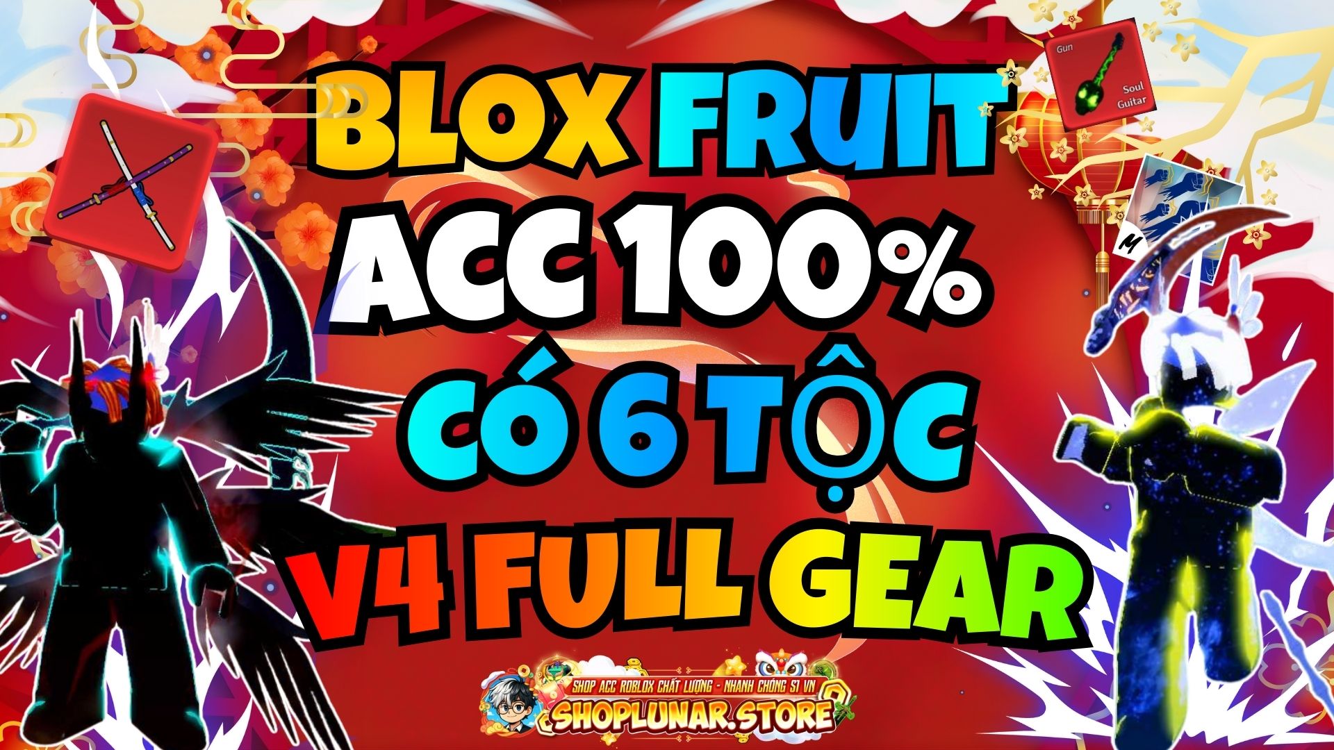 ACC 100% CÓ 6 TỘC V4 FULL GEAR